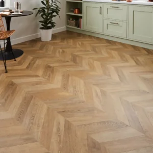 Heritage Butterscotch Oak Chevron Flooring
