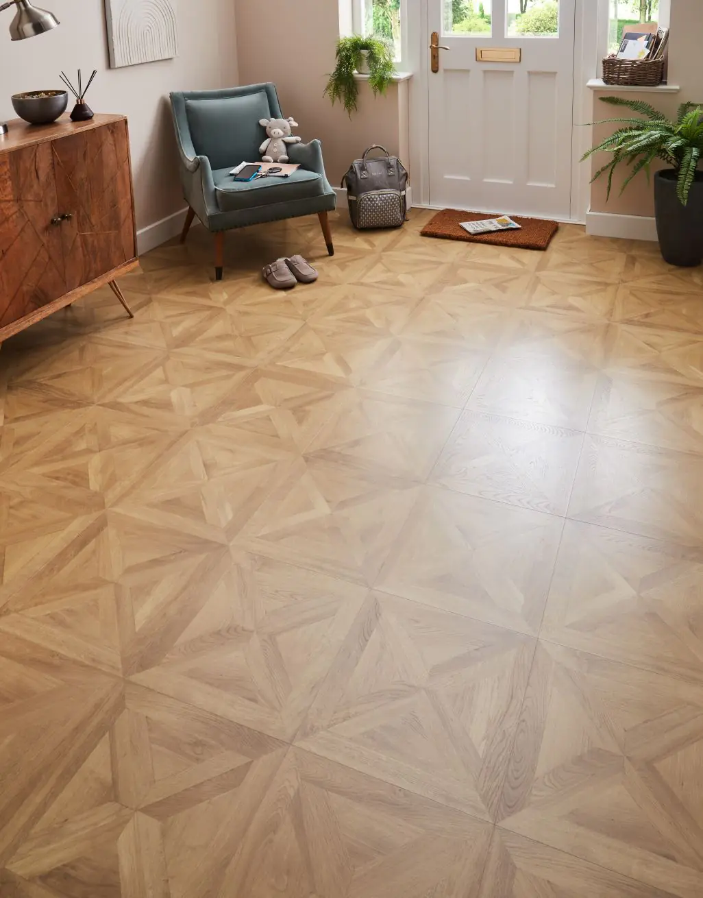 Heritage Champagne Oak Versailles Panel Flooring